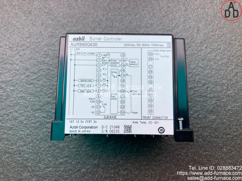 aur890g630 | azbil Burner Controller (6)